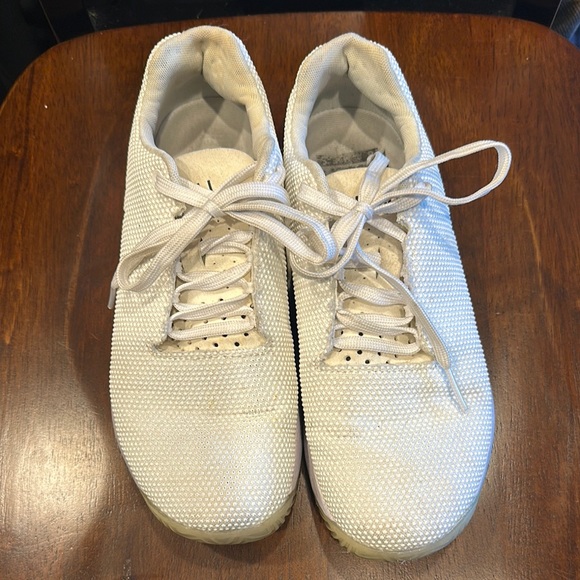White Textured Sneakers - Picture 1 of 7
